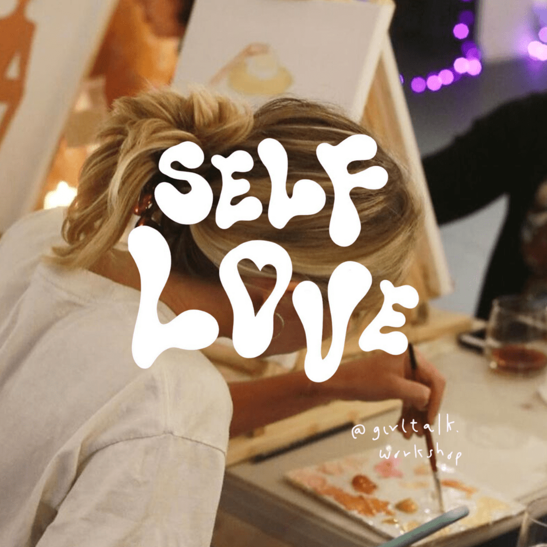 International women's day selflove art with Girl Talk